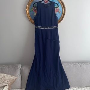 Carmen Marc Valvo Peplum evening gown